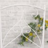 Outsunny 3 Pieces Garden Bistro Set, Folding Outdoor Single Chairs and Mosaic Garden Table Furniture Set for Patio, Balcony, Deck, White