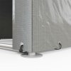 Outsunny 1.6 x 2.2m Garden Storage Shed Tent, Portable Shed Shelter with Galvanised Steel Frame and Large Door, for Motorbike, Garden Tools, Bike Storage, Light Grey