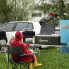 Outsunny 16L Car Refrigerator,  Portable Compressor Camping Fridge Freezer with 12/24V DC and 100-240V AC for Car, RV and Camping Use, Down to -20°C, Black