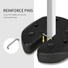 Outsunny Gazebo Weights Set of 4, 12KG Weights for Gazebo Legs with Reinforce Pins and Carry Belt, for Gazebos Shelters Marquees Tents