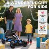 AIYAPLAY Pedal Go Kart, Ride on Racer with Freewheel System, Brake, Non-Slip EVA Wheels, Metal Frame, Go Kart for Kids Ages 3-6 Years, Blue