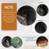 Outsunny 4+1 Burner Gas BBQ Grill, Outdoor Barbecue Trolley with Wheels, Warming Rack, Side Shelves, Cabinet, Thermometer for Garden, Party, Camping, 125 L x 51 W x 100 H cm, Black