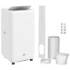 HOMCOM 12000 BTU Portable Air Conditioner, 5 in 1 Air Conditioning Unit, Dehumidifier with Remote, LED Display, 2 Speeds, 24H Timer, Child Lock, Window Venting Kit, 35m², A Energy Efficiency