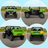 HOMCOM 2 Seater Kids Ride On Car with Electric Bucket, 12V Battery Powered Electric UTV with Shovel, Parental Remote, 4 Spring Suspension Wheels, Working Horn, Music - Green