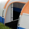 Outsunny 2-3 Man Camping Tent, Tunnel Tent with Weights, Bedroom and Living Room, 2000mm Waterproof, Portable with Bag, for Fishing Hiking Festival, Orange
