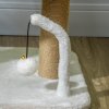 PawHut Cat Scratching Post Cat Tree Tower With Bed for Indoor Cats Scratcher Toy Balls 48 x 38 x 42cm - White