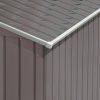 Outsunny 7 x 4ft Metal Garden Shed, Outdoor Storage Tool House with Ventilation Slots, Foundation Kit and Lockable Double Doors, Grey