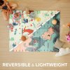 AIYAPLAY Baby Play Mat Double Sided, Foldable & Reversible Activity Playmat, Waterproof Kids Foam Crawling Mat for Outdoor Indoor Playtime Picnics, 177 x 146 x 1.5cm, Dinosaur Theme
