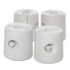 Outsunny 4 Pack 36 kg Gazebo Weights, Canopy Tent Weights with Rapid Clip, Gazebo Leg Weights Fill with Sand or Water, White