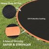 SPORTNOW Trampoline Replacement Mat with Eight Rows of Stitching, Spring Pull Tool, 54 V-Hooks, for 10ft Trampoline, Using 14cm Springs, Trampoline Jumping Mat, Orange