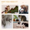 PawHut Cat Scratching Board, Cat Scratching Pad for Indoor Cats, Cat Scratcher with Catnip, 60 x 29.5 x 29cm - Brown