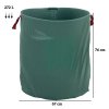 Outsunny Garden Waste Bags, 272L x 3 Heavy Duty Garden Bags, Foldable and Reusable Waste Sacks with Handles for Loading Leaf, Trash, Debris, Green