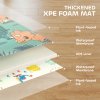 AIYAPLAY Baby Play Mat Double Sided, Foldable & Reversible Activity Playmat, Waterproof Kids Foam Crawling Mat for Outdoor Indoor Playtime Picnics, 177 x 146 x 1.5cm, Dinosaur Theme