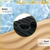 Outsunny 90kg Cantilever Parasol Base with Wheels, Heavy Duty HDPE Plastic Umbrella Stand Weights for Cantilever Banana Parasol with Handle, 70kg Water and 90kg Sand Filled, Black