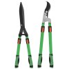 Outsunny 2 Pcs Garden Shears Set, Tree Lopper, Hedge Shears with Telescopic Extendable Handles, Garden Shears for Hedges, Shrubs and Bushes, Lightweight Shrub Care Kit for Cutting, Trimming