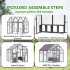 PawHut Chicken Run, Large Wooden Walk In Chicken Coop with Waterproof Cover, Split Door, 2 Nesting Boxes, 2 Roosting Bars, Poultry Hen Cage for 6-8 Chickens, Ducks, Geese, Rabbits, 1.7 x 1.8 x 1.8 m