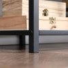 HOMCOM TV Unit Cabinet for TVs up to 60 Inches, Industrial TV Stand with Storage Shelves for Living Room