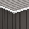 Outsunny 9 x 6ft Metal Garden Shed, Outdoor Storage Tool House with Ventilation Slots, Foundation Kit and Lockable Double Doors, Grey