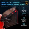 HOMCOM Lamborghini Aventador Licensed Kids' Electric Ride-on with Remote Control, 12V Powered Electric Car for Kids with Butterfly Doors, Auxiliary wheels, Music, Horn, Suspension - Red