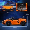 AIYAPLAY Lamborghini Revuelto Licensed Electric Car for Kids with Butterfly Doors, 12V Kids Electric Ride On with Suspension, Remote Control, LED Lights, Horn, USB, MP3 for 3-5 Years, Orange