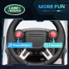 AIYAPLAY Land Rover Licensed 6V Kids Electric Ride On Car, 2-in-1 Sliding Car, Battery Powered Car with Headlights, Music, Horn, for 18-60 Months, White
