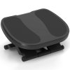 HOMCOM Footrest Adjustable Height & Angle 0-30 Degree for Better Posture at Office Grey