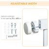 PawHut Pressure Fit Safety Gate for Doorways and Staircases, Dog Gate w/ Auto Closing Door, Pet Barrier for Hallways w/ Double Locking, Openings 75-103CM - White