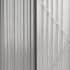 Outsunny 5ft x 3ft Lean to Garden Shed, Metal Outdoor Storage Shed with Single Lockable Door, Tool Storage Shed for Garden, Patio, Black