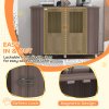 PawHut Dog Crate Furniture End Table, Pet Kennel for Extra Large Dogs with Magnetic Door Indoor Animal Cage, Purple, 114 x 60 x 82 cm