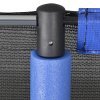 HOMCOM 8ft Trampoline Net Replacement Safety Net Enclosure Net Spare w/ 6 Poles