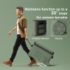 Outsunny 33L Camping Fridge Freezer Dual Zone, Portable Car Fridge 12V/24V DC & 100-240V AC, Electric Cool Box -20°C-20°C with Wheels and LED Light, for Travel, RV, Road Trip, Picnic [Energy Class E]