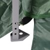 Outsunny Outdoor Garden Pop-up Gazebo Canopy Tent Sun Shade Event Shelter Folding with Adjustable Height, Mesh Screen Side Walls 3.5 M 3.5 M Base / 3 M 3 M Top, Green