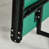 SPORTNOW 9FT Folding Table Tennis Table, Portable Full-Size Ping Pong Table w/ 8 Wheels, 2 Bats, 3 Balls, Quick Set-Up Indoor Game Table - Green