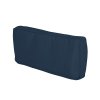 Outsunny Replacement Cushion Covers for Garden Sofa Set, Garden Rattan Sofa Cushion Polyester Cover Replacement Outdoor - No Cushion Included, Blue