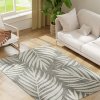HOMCOM UV Resistant Indoor & Outdoor Area Rug, Easy-Cleaning Machine Washable Rug for Patio, Garden, Kitchen, Bathroom or Living Room, 170 x 120 cm, Grey