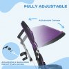 HOMCOM 6 in 1 Trike, Kids Tricycle, Pedal Push Bike w/ Push Handle, Removable Canopy, 5-point Safety Belt, Storage, Footrest, Brake, for 1-5 Years Toddler, Purple
