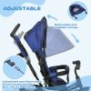 HOMCOM 6 in 1 Trike, Kids Tricycle, Pedal Push Bike w/ Push Handle, Removable Canopy, 5-point Safety Belt, Storage, Cushion, Footrest, Brake, for 1-5 Years Toddler