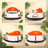 AIYAPLAY Kids Bumper Car, 360-Degree Rotation 12V Waltzer Car, Battery Powered Ride On Toy with Remote Control, Dual Joysticks, Music, USB, LED Lights, Horn for Boys Girls, Orange