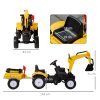 HOMCOM Kids Pedal Go Kart Children Ride On Digger Tractor Toy Car Excavator For 3 - 6 Years