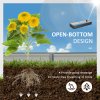 Outsunny 120 x 80cm/241L x 90.5cm Galvanised Raised Garden Bed, Metal Elevated Planter Box with Open Bottom, Outdoor Flower Pot for Growing Flowers, Herbs, Grey