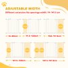 PawHut Dog Gate Stair Gate Pressure Fit Pets Barrier Auto Close for Doorway Hallway, 74-148cm Wide Adjustable, White