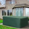 Outsunny Outdoor Garden Furniture Cover Waterproof, Anti-UV 600D Heavy Duty Oxford Fabric Patio Furniture Cover for Rectangular Sofa Table Set, Green, 210 x 140 x 80 cm