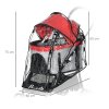 PawHut Dog Pram Rain Cover, Cover for Dog Stroller Buggy, with Front, Rear Entry