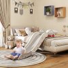 AIYAPLAY Kids Slide, Indoor Toddler Sofa Slide with Extended Length for Bed, Stairs, Easy to Assemble and Store, Grey