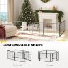 PawHut Dog Pen 6 Panels Puppy Pen Heavy Duty Pet Playpen for Indoor Outdoor for Dogs, Rabbits, Ducks 60cm High