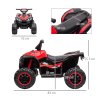 HOMCOM 12V Electric Quad Bike for Kids Ride On Car All Terrain Vehicle Toy, with Forward Reverse Functions, LED Headlights, Music, for Ages 3-5 Years - Red
