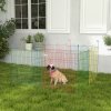 PawHut Dog Playpen Puppy Pen Metal Rabbit Run Pet Crate Fence w/ Door Indoor & Outdoor, 60H x 156cm