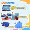 Outsunny 3 in 1 Kids Bouncy Castle with Slide and Pool Trampoline, Inflatable Water Park with Blower for Kids Age 3-8 Octopus Design 3.6 x 1.75 x 1.8m