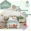 ZONEKIZ Toddler Bed Frame, Kids Bedroom Furniture for Ages 3-6 Years, 77 x 143 x 60cm
