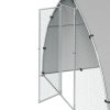 PawHut Walk In Chicken Run, Galvanised Chicken Coop Outdoor with Cover, Poultry Cage, for 8-12 Chickens, Hens, Ducks, Rabbits, 3 x 1.9 x 2.2m - Silver Tone